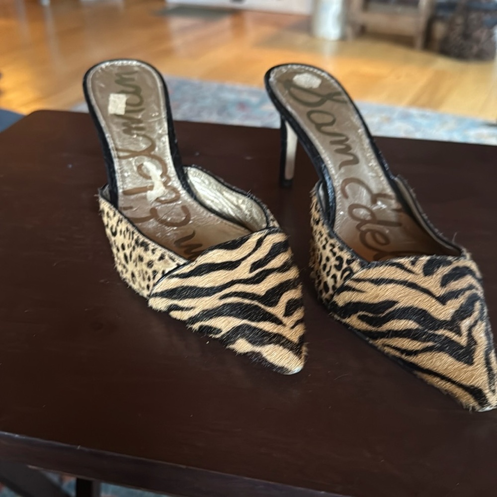 Sam Edelman Odelia cheetah tiger leopard heels 8